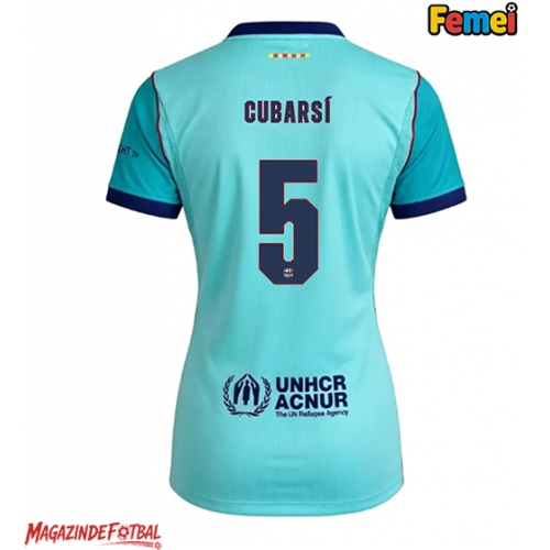 Barcelona Pau Cubarsi #5 Tricou Fotbal Replică 2026-27 Femei Treilea Barcelona Pau Cubarsi #5 Tricou Fotbal Replică 2026-27 Femei Treilea